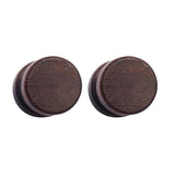 Maxbell Wood Wooden Women Mens Stud Earrings Ear Plugs Piercings Screw 10mm Brown