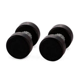 Maxbell Wood Wooden Women Mens Stud Earrings Ear Plugs Piercings Screw 8mm Black