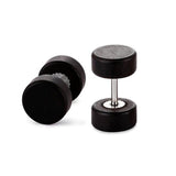 Maxbell Wood Wooden Women Mens Stud Earrings Ear Plugs Piercings Screw 8mm Black