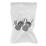 Maxbell Wood Wooden Women Mens Stud Earrings Ear Plugs Piercings Screw 8mm Black