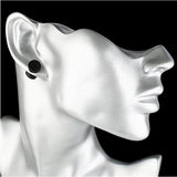 Maxbell Wood Wooden Women Mens Stud Earrings Ear Plugs Piercings Screw 10mm Black