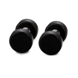 Maxbell Wood Wooden Women Mens Stud Earrings Ear Plugs Piercings Screw 10mm Black