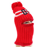 Maxbell Women Multipurpose Winter Knitted Protection Ear cap Rider Beanie Hat  Red