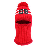 Maxbell Women Multipurpose Winter Knitted Protection Ear cap Rider Beanie Hat  Red