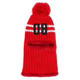 Maxbell Women Multipurpose Winter Knitted Protection Ear cap Rider Beanie Hat  Red