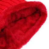 Maxbell Women Multipurpose Winter Knitted Protection Ear cap Rider Beanie Hat  Red