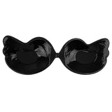 Maxbell Fashion Invisible Self-Adhesive Silicone Bra Front Closure Strapless Black B