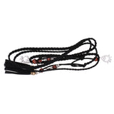 Maxbell Ladies Girls Women Skinny Thin Fashion Waist Belt Waistbelt Tassel Black