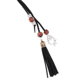 Maxbell Ladies Girls Women Skinny Thin Fashion Waist Belt Waistbelt Tassel Black