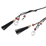 Maxbell Ladies Girls Women Skinny Thin Fashion Waist Belt Waistbelt Tassel Black