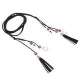 Maxbell Ladies Girls Women Skinny Thin Fashion Waist Belt Waistbelt Tassel Black