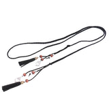 Maxbell Ladies Girls Women Skinny Thin Fashion Waist Belt Waistbelt Tassel Black