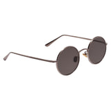 Maxbell Round Retro Crown Prince Mirror Male Metal Fashion Sunglasses New Light Gray