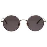 Maxbell Round Retro Crown Prince Mirror Male Metal Fashion Sunglasses New Light Gray