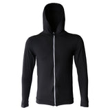 Maxbell Men Long Sleeve Running Training Zip Hoodie Sports Quick Drying XXXL Black