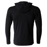 Maxbell Men Long Sleeve Running Training Zip Hoodie Sports Quick Drying XXXL Black