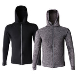 Maxbell Men Long Sleeve Running Training Zip Hoodie Sports Quick Drying XXXL Black