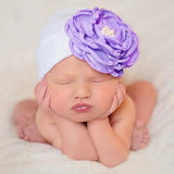 Maxbell 0-3 Months Newborn Baby Cotton Photography Big Flower Hat Hospital Cap  B