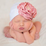 Maxbell 0-3 Months Newborn Baby Cotton Photography Big Flower Hat Hospital Cap  B