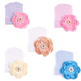 Maxbell 0-3 Months Newborn Baby Cotton Photography Big Flower Hat Hospital Cap  B