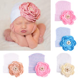 Maxbell 0-3 Months Newborn Baby Cotton Photography Big Flower Hat Hospital Cap  E