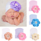 Maxbell 0-3 Months Newborn Baby Cotton Photography Big Flower Hat Hospital Cap  E