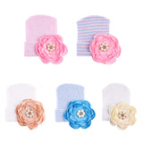 Maxbell 0-3 Months Newborn Baby Cotton Photography Big Flower Hat Hospital Cap  E