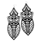 Maxbell Large Big Exaggerated Dangle Earrings Acrylic Stud Women Party Jewelry Black