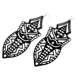 Maxbell Large Big Exaggerated Dangle Earrings Acrylic Stud Women Party Jewelry Black