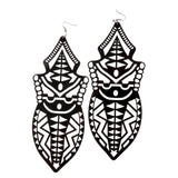 Maxbell Large Big Exaggerated Dangle Earrings Acrylic Stud Women Party Jewelry Black