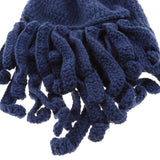 Maxbell Unisex Beard Hat Knit Beanie Cap Winter Warm Octopus Hat Windproof Funny Navy