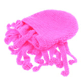 Maxbell Unisex Beard Hat Knit Beanie Cap Winter Warm Octopus Hat Windproof Funny Rose