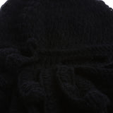 Maxbell Unisex Beard Hat Knit Beanie Cap Winter Warm Octopus Hat Windproof Funny Black