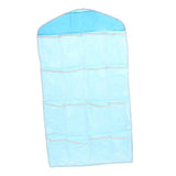 Maxbell 16 Pockets Door Wall Hanging Organizer Sock Underwear Storage Bag Blue 3