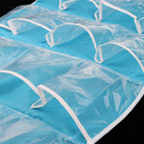 Maxbell 16 Pockets Door Wall Hanging Organizer Sock Underwear Storage Bag Blue 3