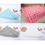 Maxbell Newborn Baby Kids Photography Props Photo Braid Knitting Wool Blanket White