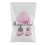 Maxbell Newborn Girls Boys Crochet Knit Costume Photo Photography Props Hat Pink