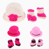 Maxbell Newborn Girls Boys Crochet Knit Costume Photo Photography Props Hat White