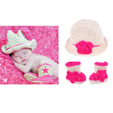 Maxbell Newborn Girls Boys Crochet Knit Costume Photo Photography Props Hat White