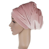 Maxbell Fashion Womens Velvet Scarf Shawl Head Wrap Cap Hat Multiple Uses Pink