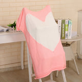 Maxbell Soft Knit Blanket Sleeping Swaddle Cot Crib Wrap Quilt for Toddler Baby Kids Pink