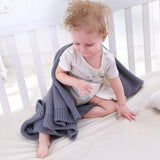 Maxbell Soft Knit Blanket Sleeping Swaddle Cot Crib Wrap Quilt for Toddler Baby Kids Pink