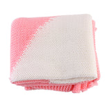 Maxbell Soft Knit Blanket Sleeping Swaddle Cot Crib Wrap Quilt for Toddler Baby Kids Pink