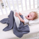 Maxbell Soft Knit Blanket Sleeping Swaddle Cot Crib Wrap Quilt for Toddler Baby Kids Pink
