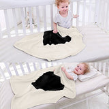 Maxbell Soft Knit Blanket Sleeping Swaddle Cot Crib Wrap Quilt for Toddler Baby Kids Pink