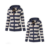 Maxbell Girls Striped Hooded Hoodie Jumper Pullover Sweatshirt Coat Tops Clothes 4XL Stripe