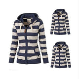 Maxbell Girls Striped Hooded Hoodie Jumper Pullover Sweatshirt Coat Tops Clothes 4XL Stripe