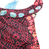 Maxbell Women Printed Floral Retro Short Dress Sleeveless Gallus Braces Skirt M Multicolor