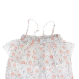 Maxbell Lace Strap Romper Cute Jumpsuit for Baby Girl Toddler One-Pieces 120cm White