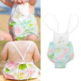 Maxbell Cross Strap Romper Cute Jumpsuit for Baby Girl Toddler One-Pieces Pant 90cm